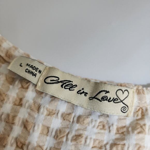 All in Love Yellow Plaid Large Cottagecore Boho Midi Dress - Picture 3 of 5